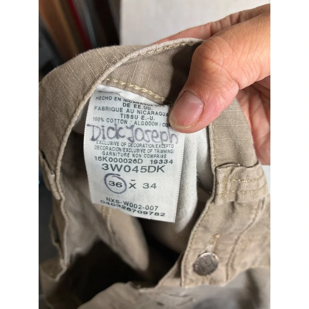Wrangler Riggs Workwear Mens Khaki Tan Cotton Utility Pants 3W045DK 36x34